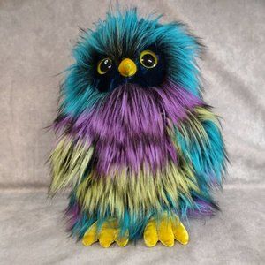 Aurora Plush Owl 9" Purple 2021 EUC